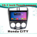 Android System Car DVD Player para Honda City 10.1 polegadas Capacitância tela com Bluetooth / WiFi / GPS